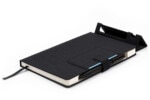 Notebook with Integrated Phone Stand & Pen Holder