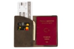 Genuine Leather Passport Cover and Travel Wallet
