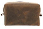 Genuine Leather Shaving & Makeup Bag