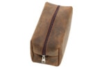 Genuine Leather Shaving & Makeup Bag