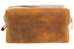 Genuine Leather Shaving & Makeup Bag