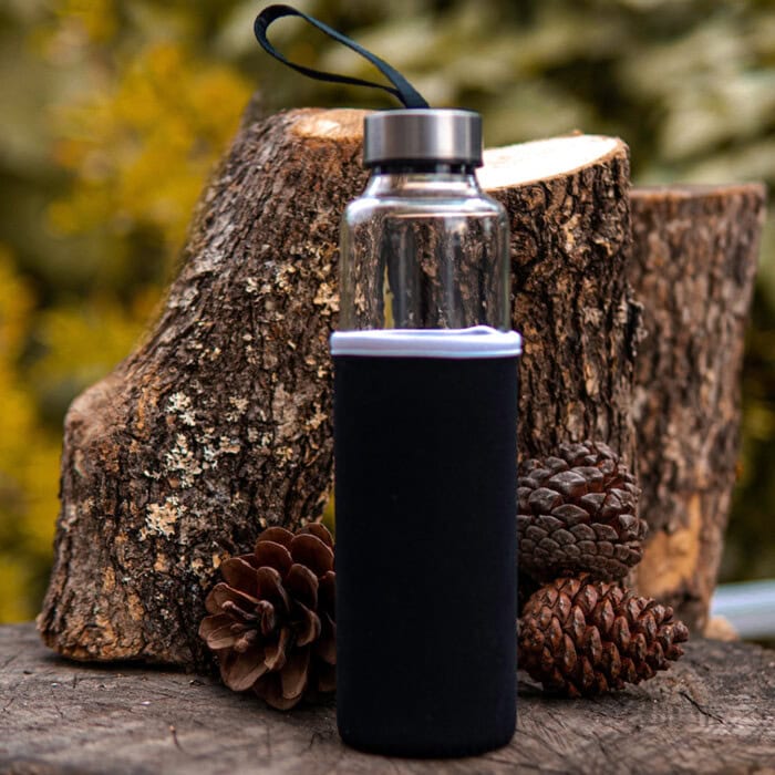 500 ML Glass Water Bottle with Sleeve