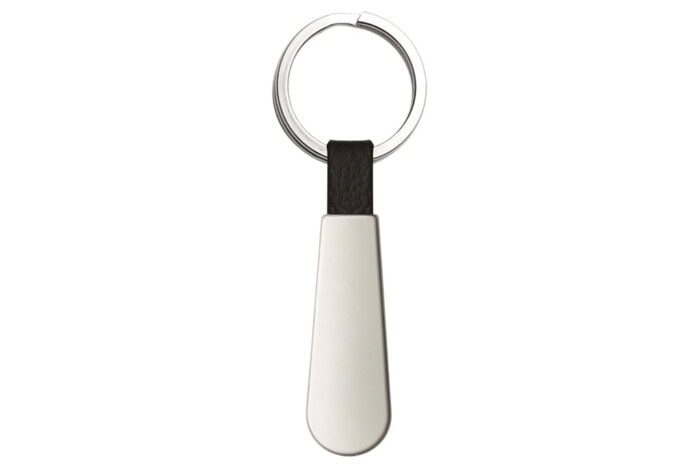 Metal & Leather Keychain