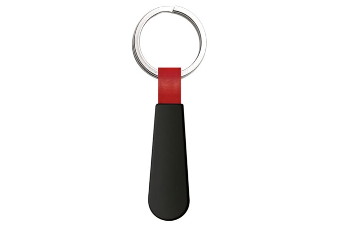 Metal & Leather Keychain