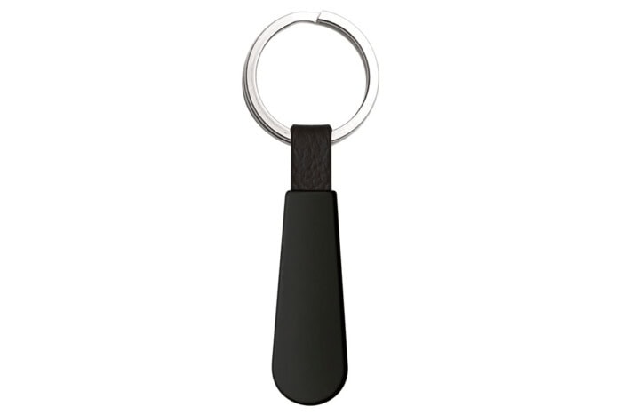 Metal & Leather Keychain