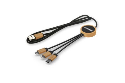 3-in-1 Bamboo Charging Cable