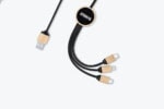 3-in-1 Bamboo Charging Cable