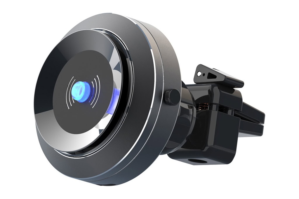 Smart Vacuum Car Phone Holder with Wireless Charger