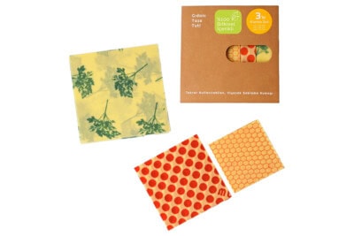 Reusable Beeswax & Vegan Wax Wraps – Assorted 3 Pack
