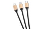 Bamboo 5-in-1 Charging Cable with Light-Up Logo