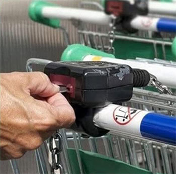 Shopping Cart Token Keychain