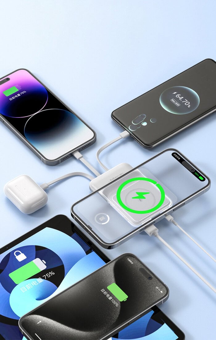 15W MagSafe Power Bank – 10,000 mAh with Foldable Stand