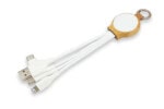 Eco-Friendly Bamboo Multi 4-in-1 Charging Cable