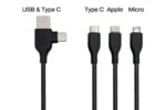 Eco-Friendly Bamboo Multi 4-in-1 Charging Cable