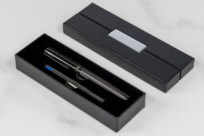 Comes with 2 Refills: Black & Royal Blue