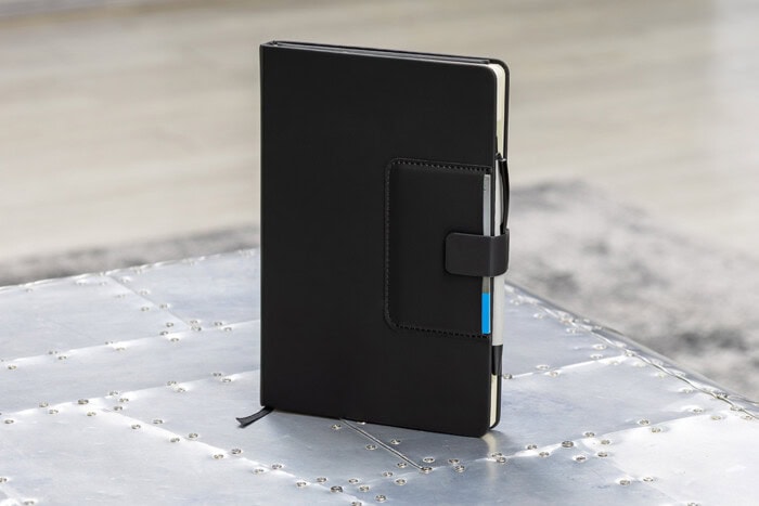 Eco-Friendly Notebook with Phone Stand