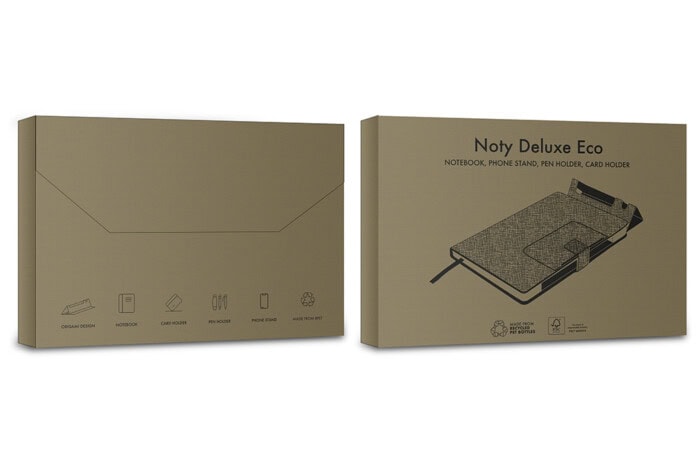 Eco-Friendly Notebook with Phone Stand