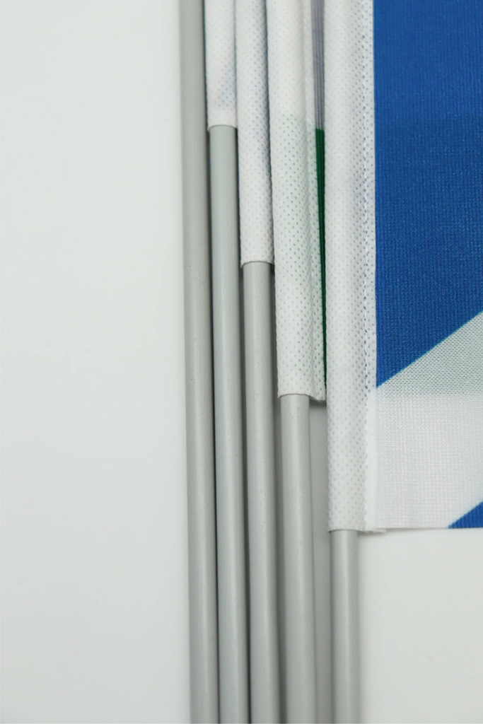 Pre-Assembled on Plastic Poles for Immediate Use