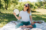 Folding Flying Disc Fan with Pouch